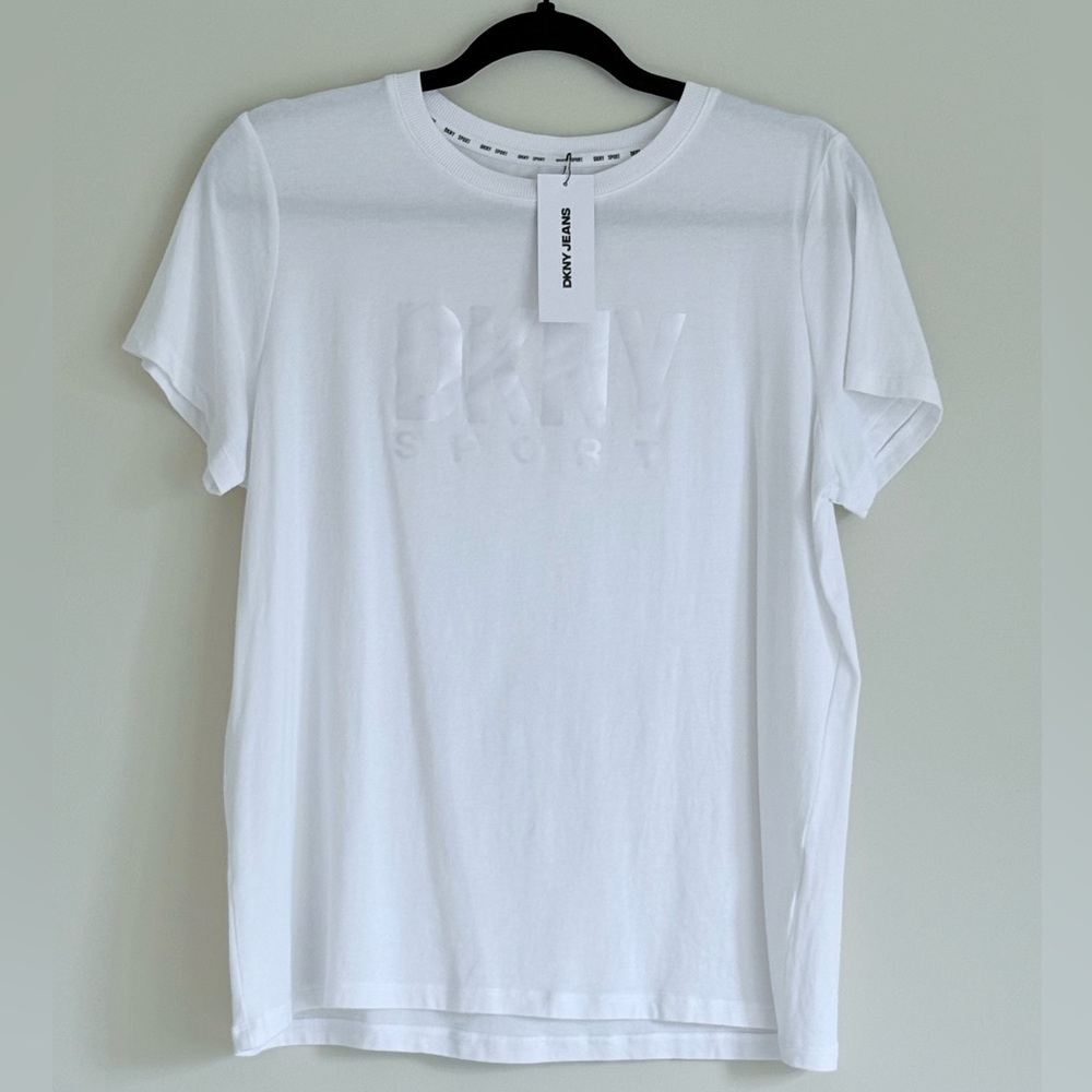 DKNY Sport Logo Classic White Tee